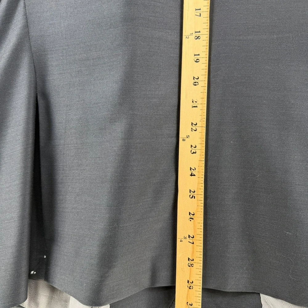 Joseph Abboud Ermenegildo Zegna Wool Blazer Mens 48S Custom Gray Sport Coat 1402